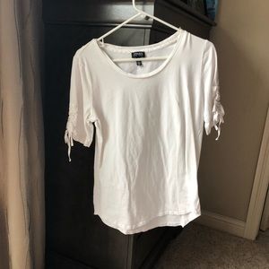 Jones New York Tee with 3/4 synched sleeves